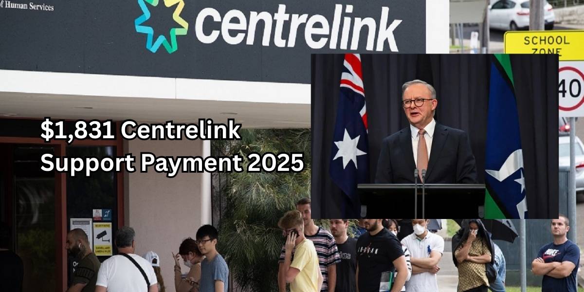 $1,831 Centrelink Support Payment 2025
